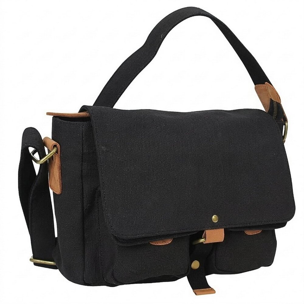 Vagarant  Casual Small Canvas Messegner Bag C54BLK